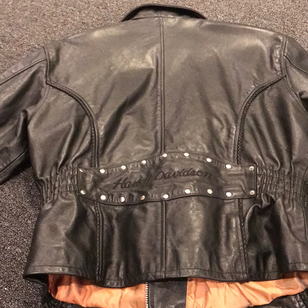 Harley Davidson women leather jacket /excel cond - Picture 4 of 4